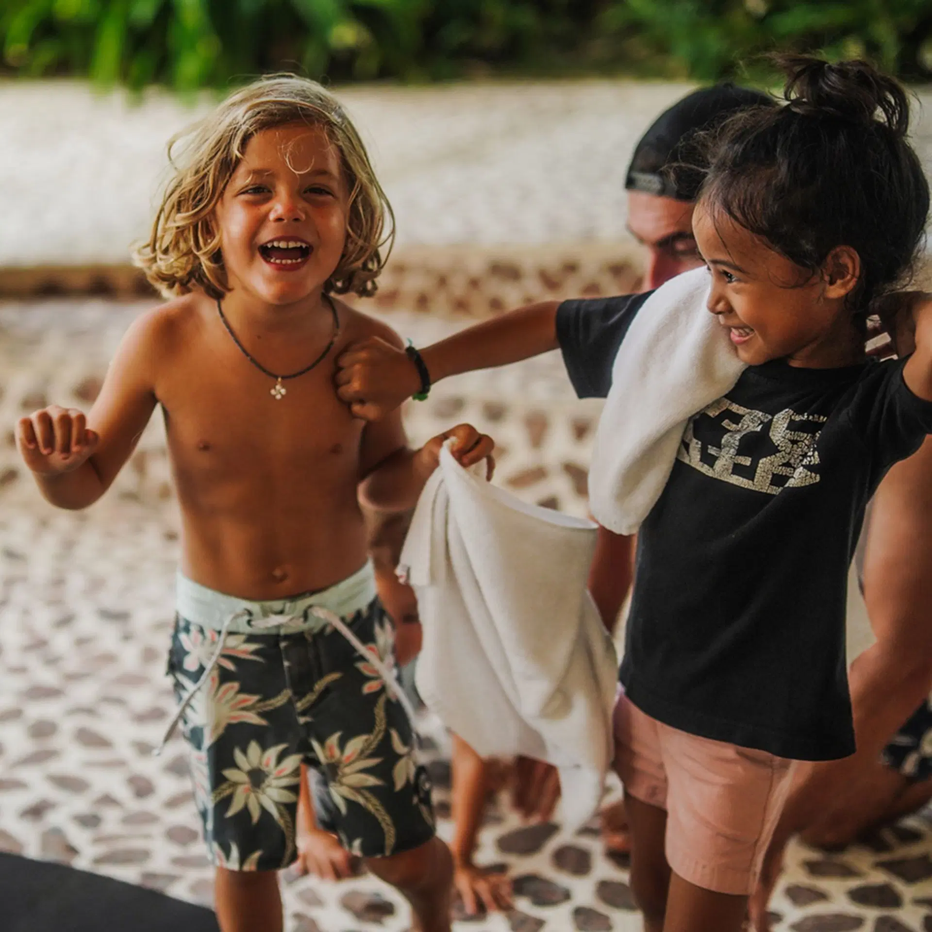 Children playing together at Sweet Potato Kids area, Potato Head Beach Club