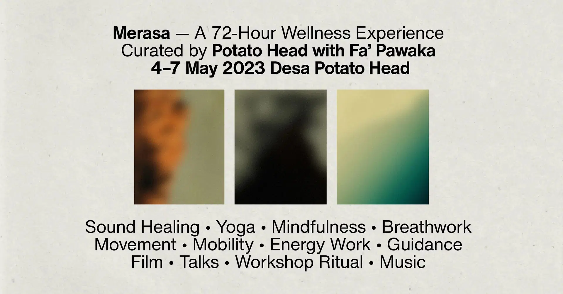 merasa presents a 72-hour wellness experience 2023